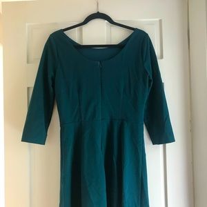 Banana Republic Green Dress Quarter Sleeves